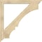 Ekena Millwork Balboa Traditional Rough Sawn Bracket w/ Offset Brace, Douglas Fir, 6"W x 48"D x 48"H BKT0604X48X48BOA01RDF - alternate 3